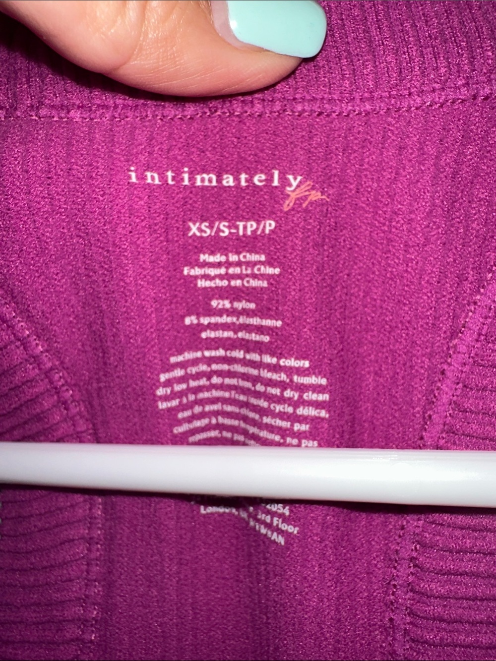 Free People Ribbed Racerback Tank - Magenta - Picture 3 of 4